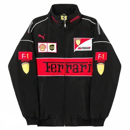 Black Vintage Racing Jacket